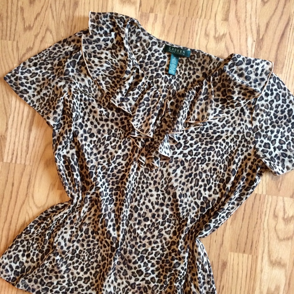 Lauren Ralph Lauren Leopard Blouse